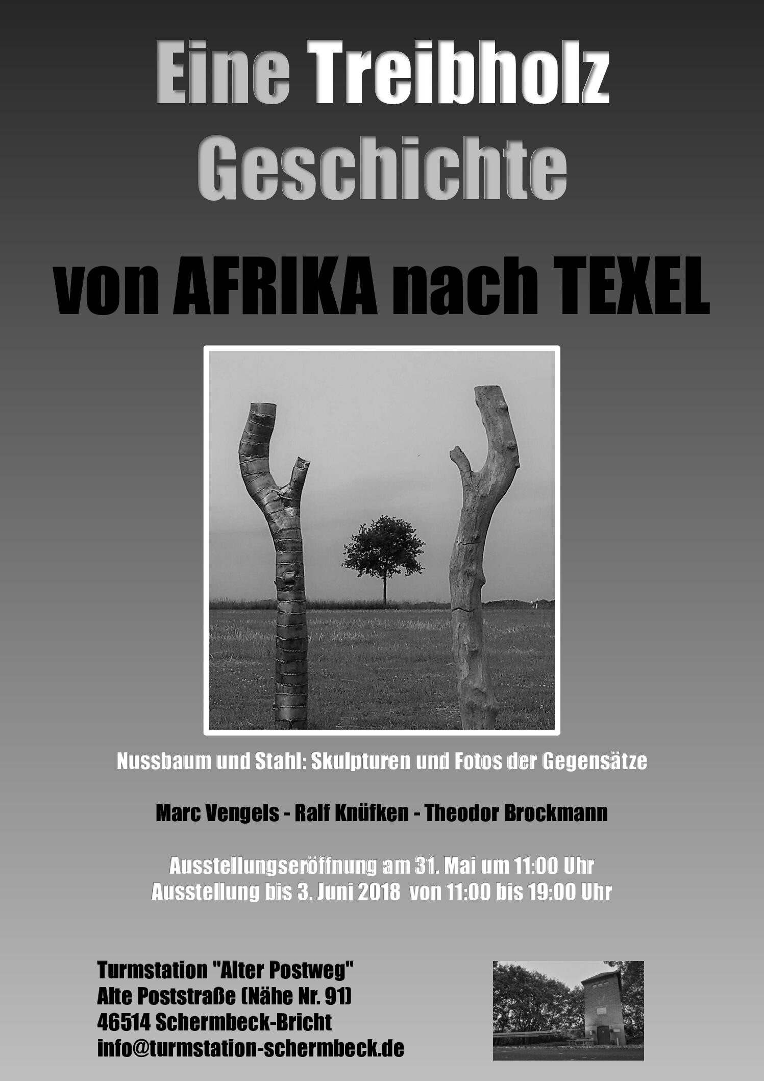 Kunstausstellung: Eine Treibholz Geschichte von Afrika nach Texel
