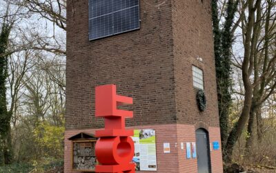 3D-Schriftzug-Stele BRICHT